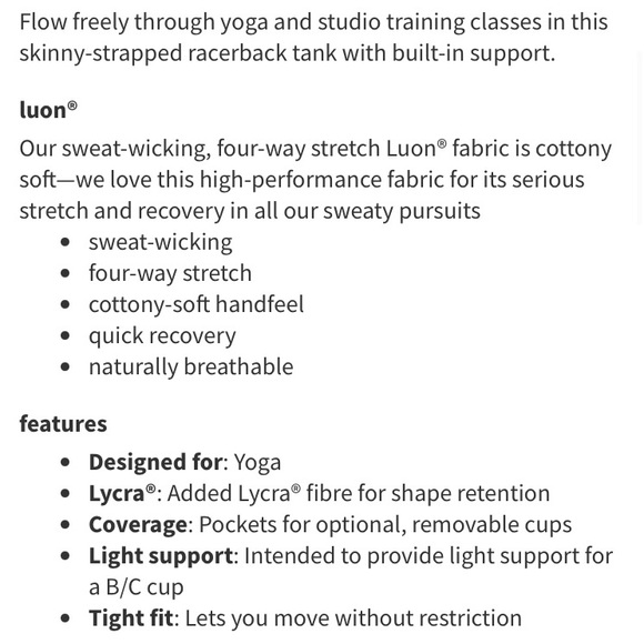 Lululemon Power Y Tank, size 12 - Picture 12 of 12